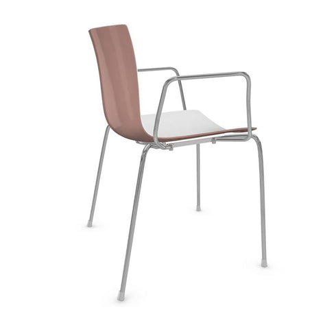 Catifa 46 0251 Armchair Bicolored Frame Chrome